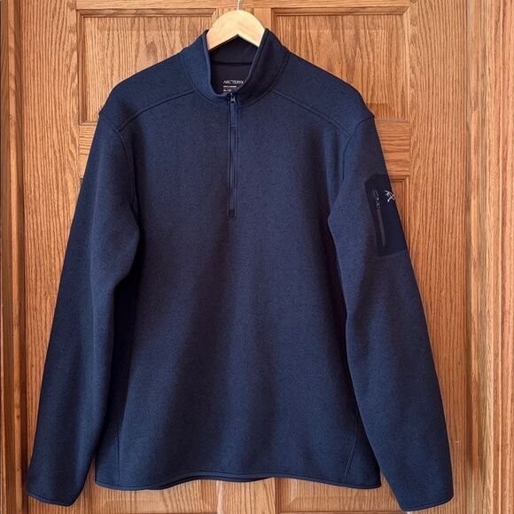 ARC'TERYX  Covert 1/2 Zip Dark Blue Sweatshirt - Picture 8 of 10